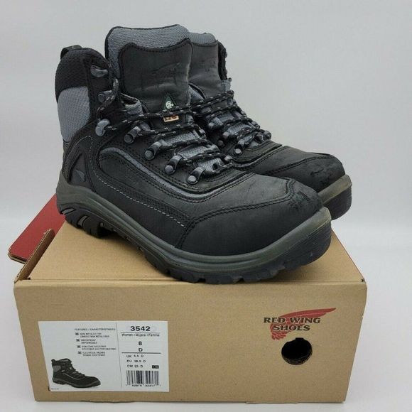 ❌SOLD❌ red Wing 6-inch Waterproof Non-Metallic Toe Safety Work Boots Style 3542 - Picture 1 of 10